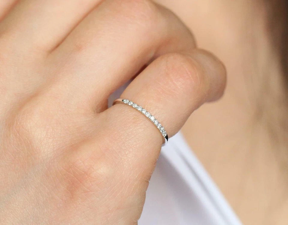 Viola Memory Diamant Goldring 11 Brillanten 0,10 ct VS G-H 14K 585er Rosegold - Bild 2 von 4