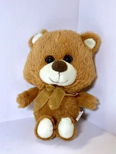 BIG HEAD BROWN BEAR PLUSH Stuffed Animal Tom’s Toy International 10 Inches