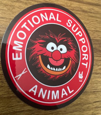 Muppets Sticker "Emotional Support Animal" Vinyl Sticker Decal