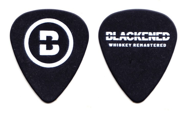 Metallica Blackened Whiskey Remastered Black Guitar Pick #2