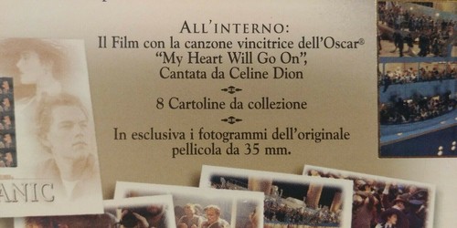 Cofanetto Titanic VHS con Cartoline e Fotogrammi della Pellicola R - Foto 4 di 4