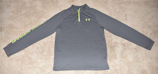 BOYS UNDER ARMOUR "HEATGEAR" ZIP LONG SLEEVE SHIRT SIZE XL EXTRA LARGE 40