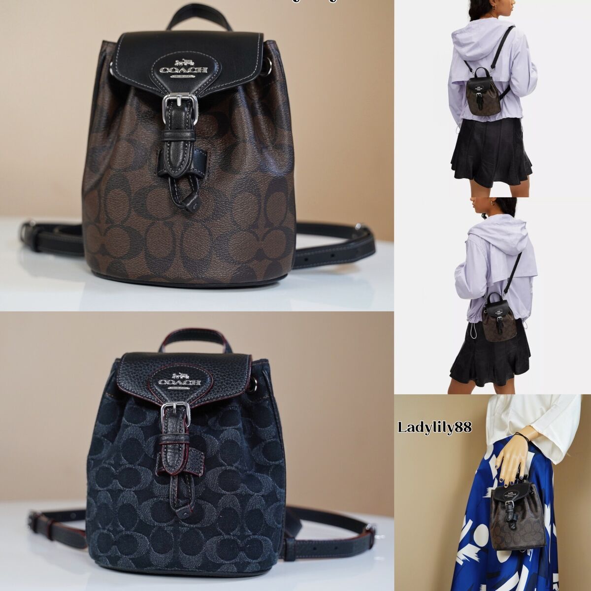 NWT Coach CL458 CP106 Amelia Convertible Backpack In NWT Coach CL458 CP106 Amelia Convertible Backpack In