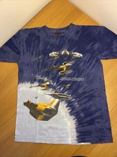 Vintage Star Wars Naboo Fighter Squadron T-shirt Size Small Tie-die