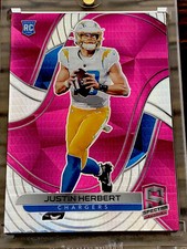 2020 Justin Herbert RARE Panini Spectra Neon Pink Prizm RC SP 1/25! Best On EBay