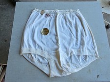 Vintage Argo Knit Combed Yarn White Granny Panties NOS - Very Soft Size 16