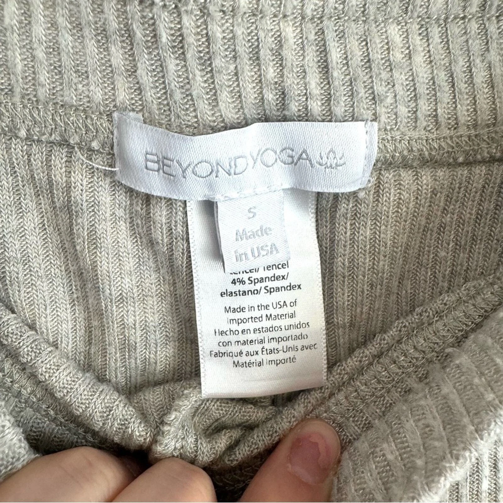 beyond-yoga light ribbed pull on drawstring loungewear pants