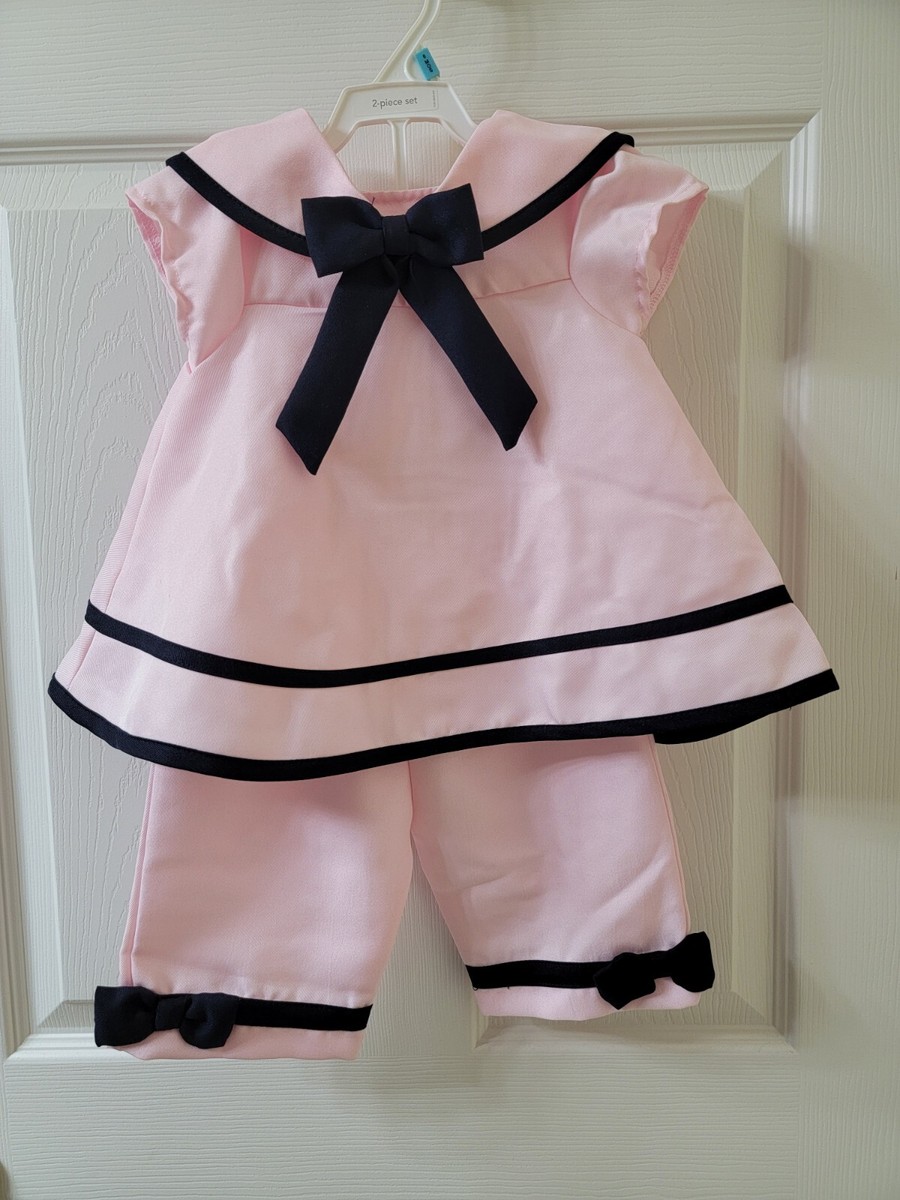 Rare Editions Outfit Sets Pink Black Ribbon Sailor Dress Pants/Capri 18 Months | eBay Rare Editions Outfit Sets Pink Black Ribbon Sailor Dress Pants/Capri 18 Months | eBay
