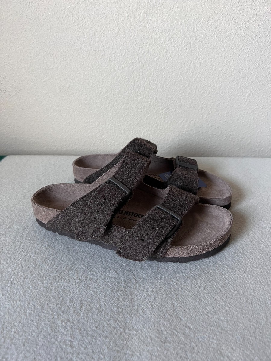 Rick Owens Birkenstock Arizona - Size 40 - Army Felt Brown Rick Owens Birkenstock Arizona - Size 40 - Army Felt Brown
