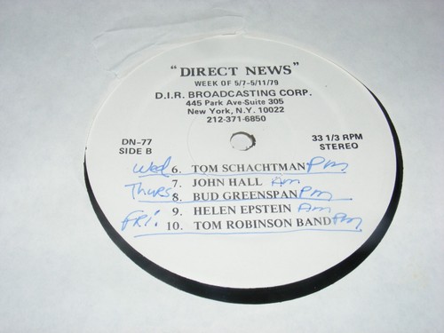 DIRECT NEWS Radio LP Interviews 1979 Bill Graham on GRATEFUL DEAD Chavez J HALL - Picture 2 of 2