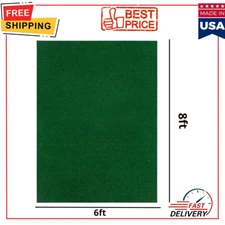 6'x8' Green Artificial Grass Rug - Durable & Versatile Turf Mat