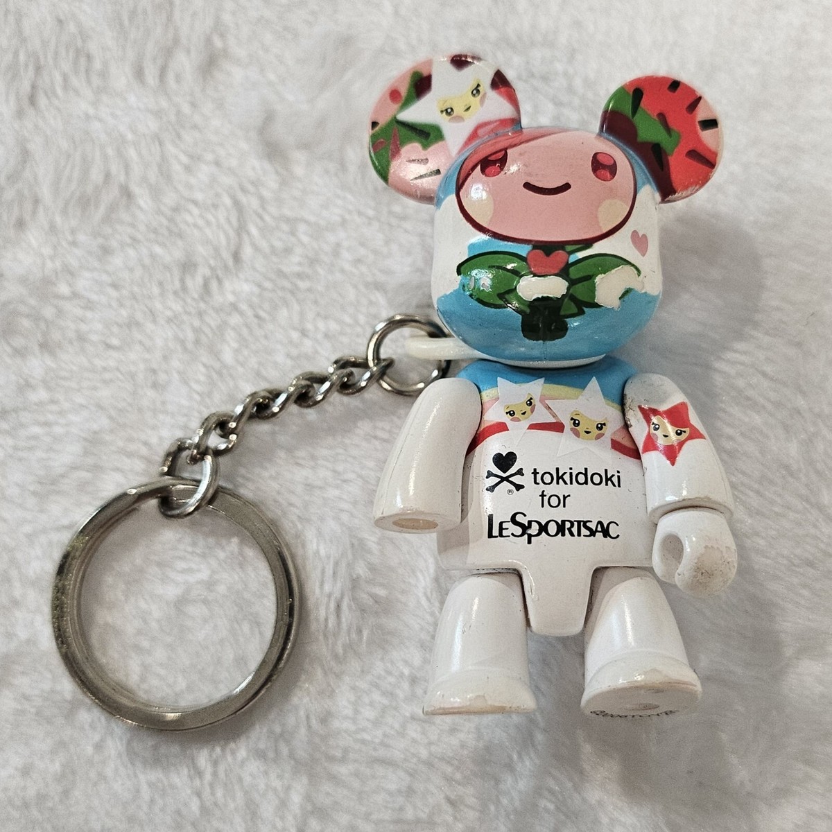 Qee Bear Tokidoki Le Sportsac Figurine Key Chain Charm