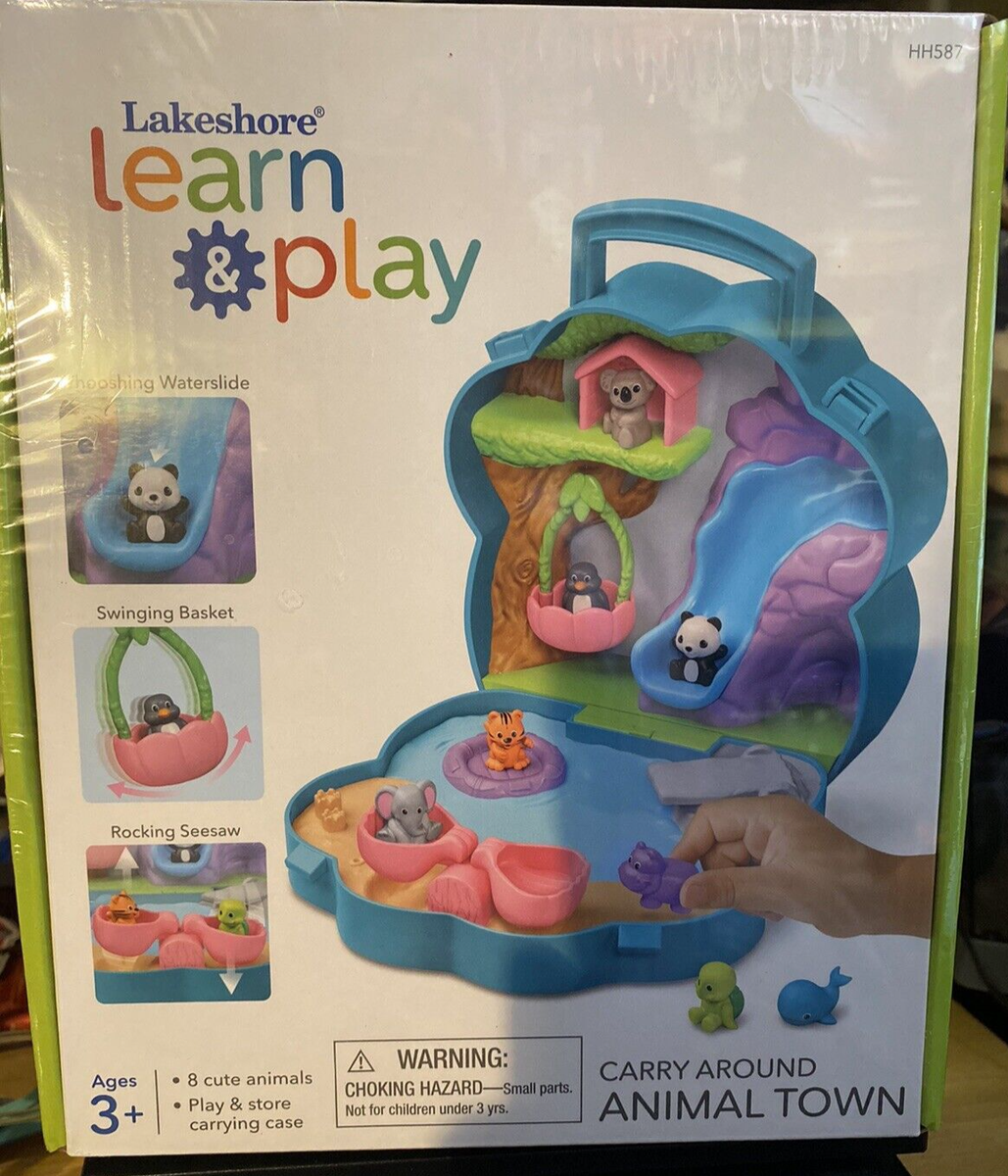 Lakeshore Learn & Play Carry Around Animal Town Playset | eBay