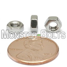M3.5 - 0.60 Metric Hex Nuts, A2 / 18-8 Stainless Steel DIN 934, Coarse Thread