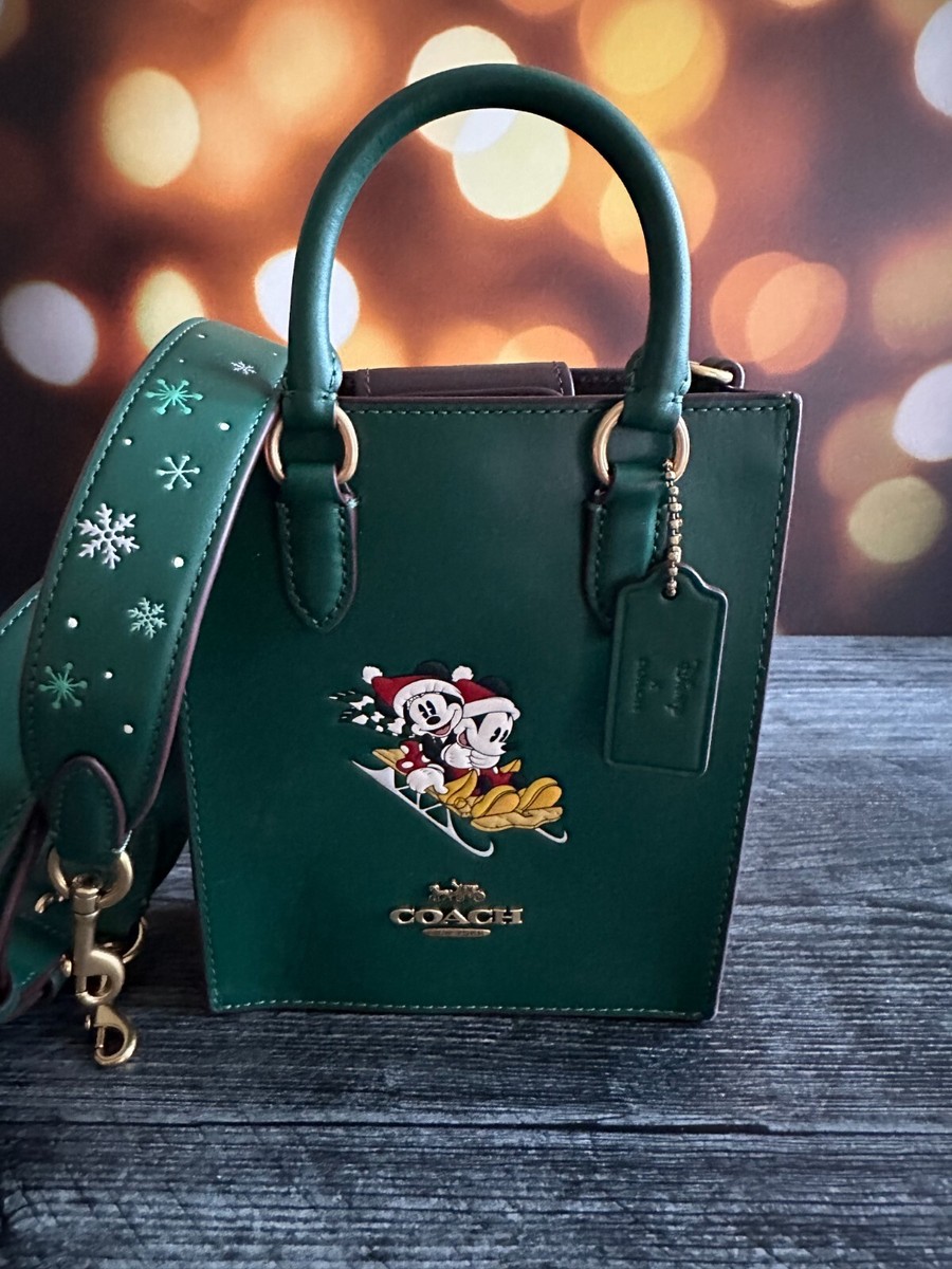 NWT Coach CN021 Disney X Coach North South Mini Tote with Sled 