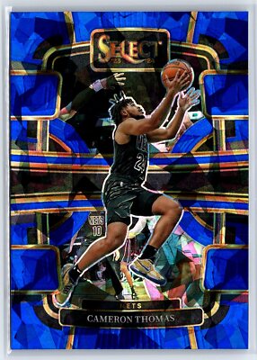 2023-24 Panini Select Blue Cracked Ice Prizms #6 Cameron Thomas
