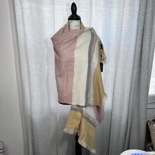 NWT Caffee Muti Color stripped Blanket Scarf