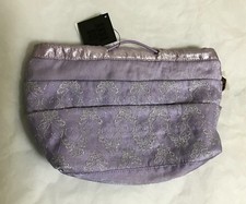 NEW Anna Sui Purple Butterfly Cosmetic Bag Retail 66 Christmas Gift