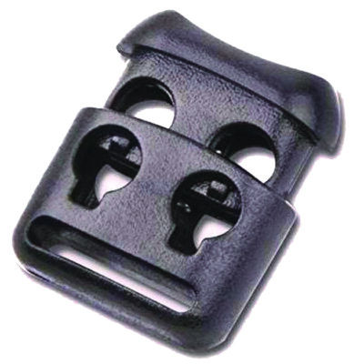 Double 10x Hole Plastic Cord Locks End Spring Stop Toggle Stoppers 