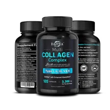 Multi Collagen Pills 1600mg - 30/60/120Capsules - Hair, Skin, Nails, Bones