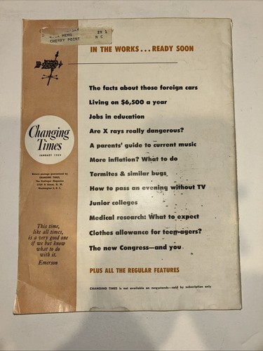 1959 Changing Times Magazine: Quit Kidding Yourself About Your Finances - Picture 2 of 3