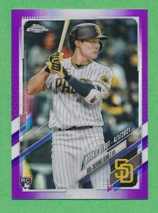 2021 Topps Chrome Update PURPLE REFRACTOR #USC12 Ha-Seong Kim RC ROOKIE NM-MT+