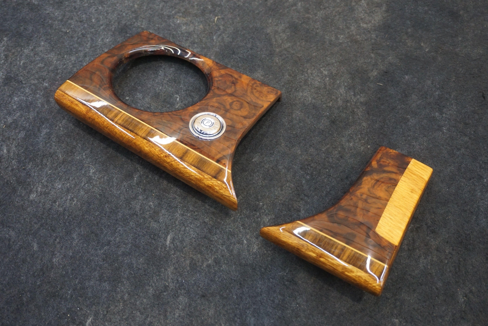 Left Dashboard Panel Wood Trim Set Walnut 7128319 7128320 Rolls Royce Phantom 04