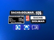 Zestaw naklejek do piły łańcuchowej Sachs-Dolmar 109