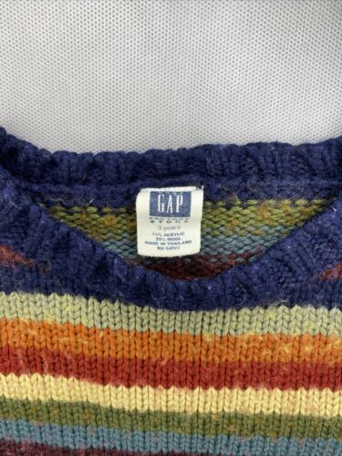 Vintage Gap 3T Wool Blend Striped Sweater - Picture 2 of 5