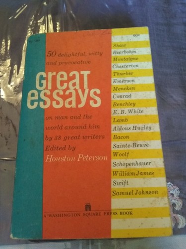 Great Essays By Houston Peterson EBay