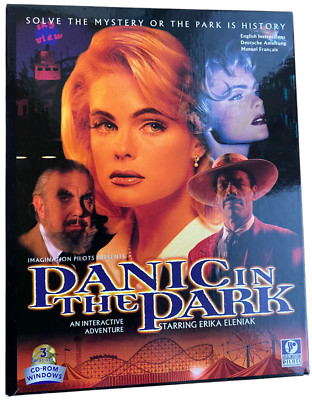 Panic In The Park PC Big Box Interactive Adventure Erika Eleniak Mystery Game