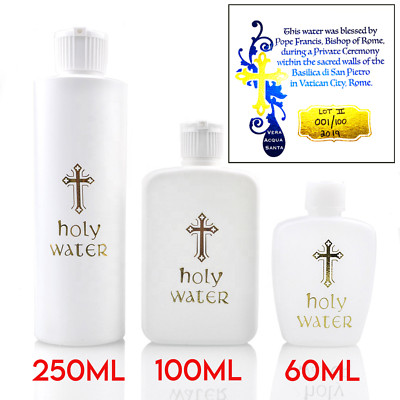 Holy Water CHOOSE YOUR STYLE Font Large Blessed by Pope Authentic Hand Made!!