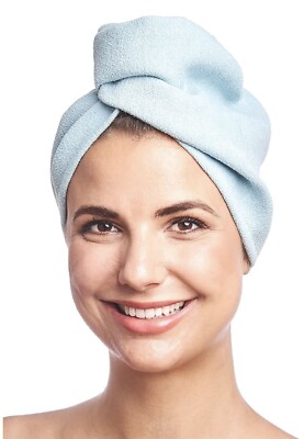 DYNESSE Premium Microfiber Hair Towel Wrap. Gentle Drying With Button. For All