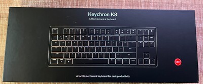 KEYCHRON K8 WIRELESS MECHANICAL KEYBOARD - OPTICAL BLUE SWITCH - GRAY/BLACK