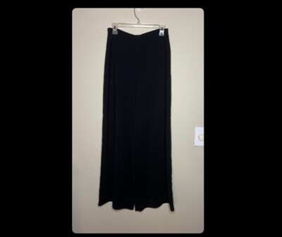 Lilith Black Wide Leg High Rise Pants Medium