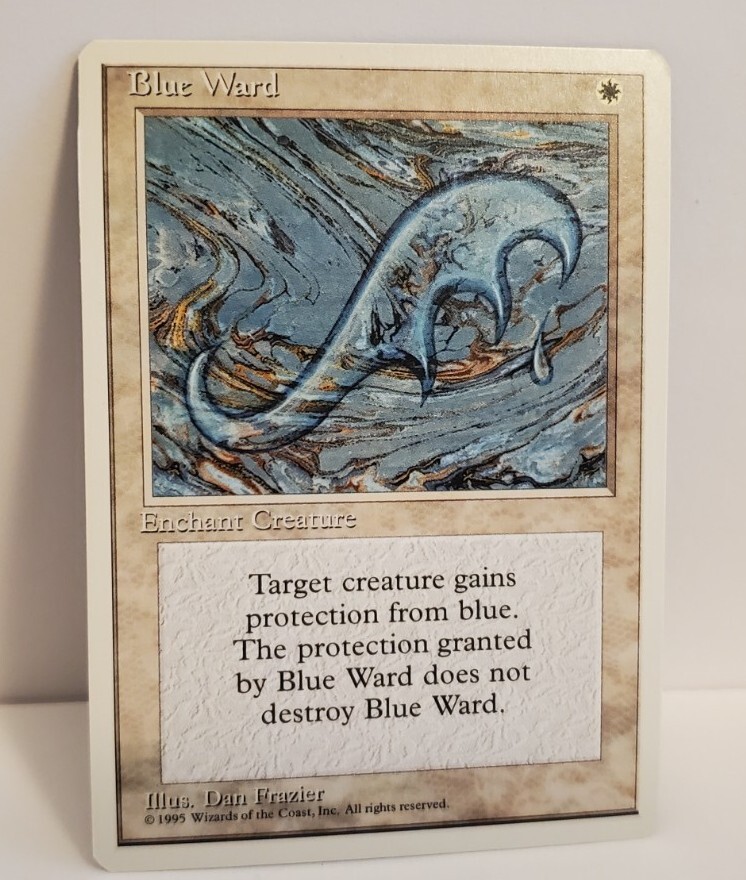 MTG Magic the Gathering Fourth Edition (1995) Blue Ward NM