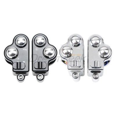 25mm Universal Lenkerschalter Horn Taster Kontrolle für Harley Suzuki Motorrad