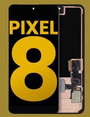 Original For Goggle Pixel 8 OLED Display Touch Screen+ Frame Finger Print Sensor