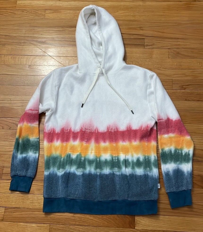 feat Unisex BlanketBlend Hoodie SunsetLover Tie Dye ButterWash Sweatshirt  Large