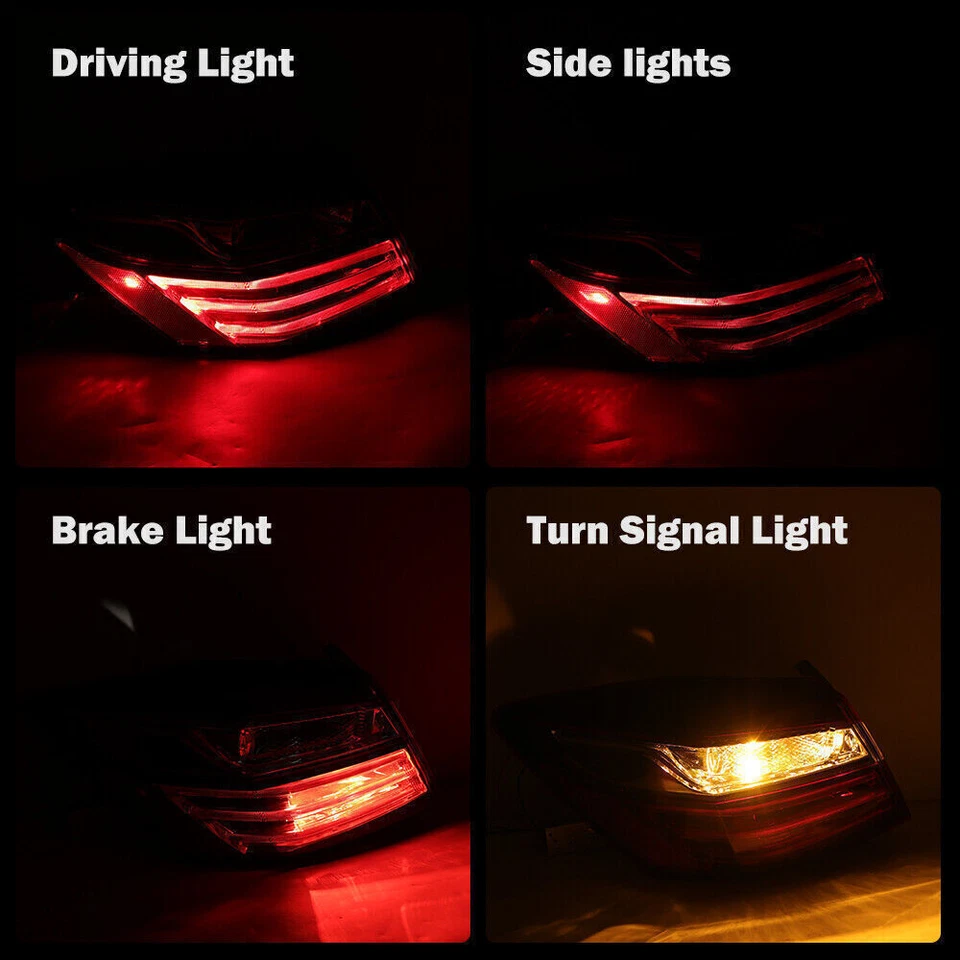 Driver Tail Light For 2016-2017 Honda Accord Sedan Outer Left Rear LED Taillamp Foto 2 de 4