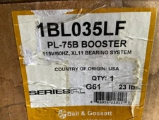 Bell & Gossett #1BL035LF CIRCULATOR PUMP  MODEL# PL-75 BOOSTER PUMP NEW