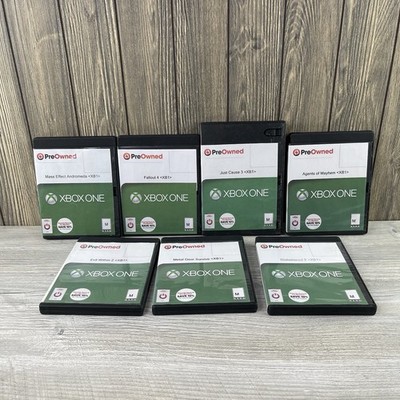 Lot of 7 Microsoft Xbox One Games - Evil Within 2,Mass Effect Andromeda,and More