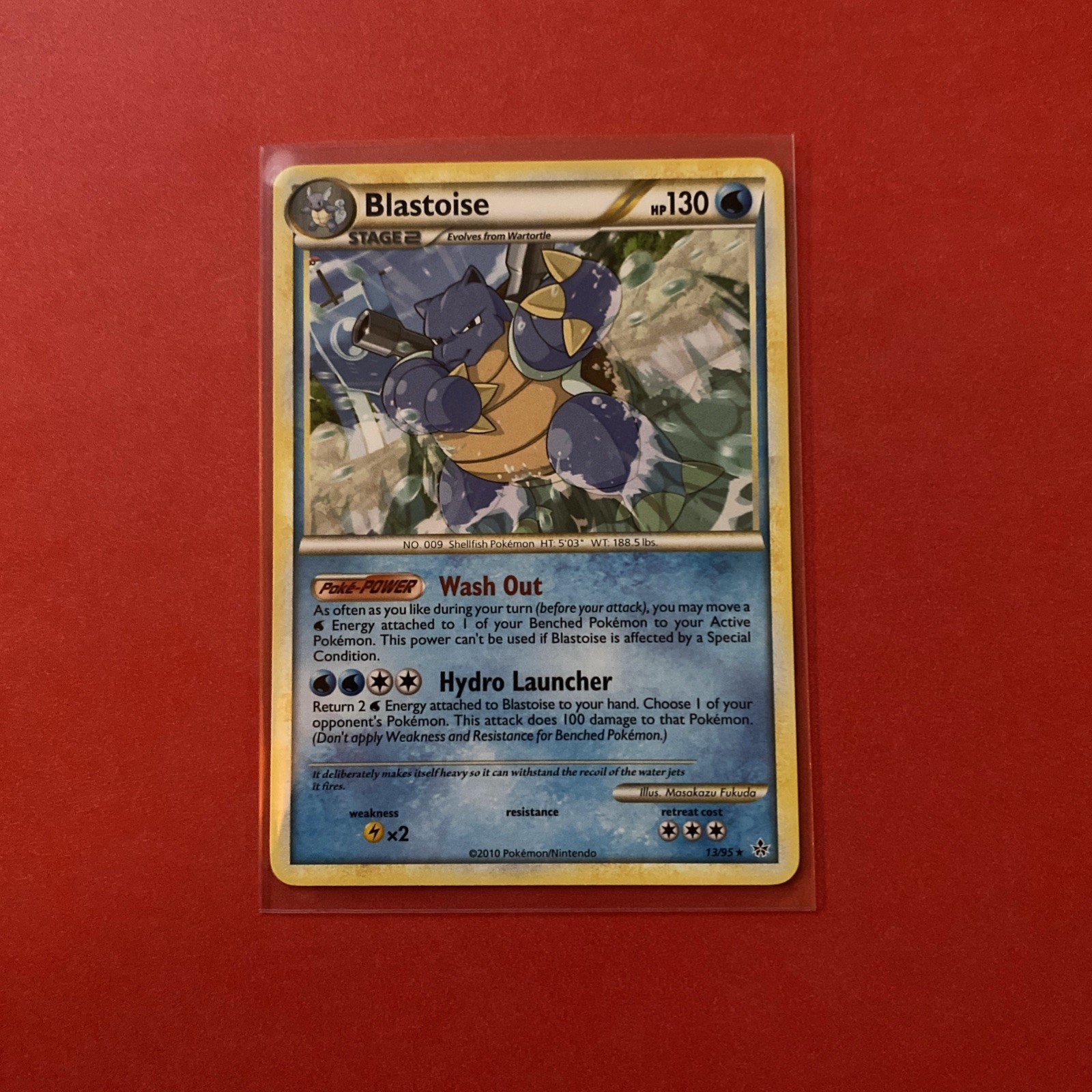 Pokémon TCG - Blastoise 13/95 - Rare HeartGold SoulSilver Unleashed