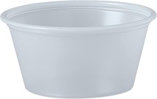 Dart P200N 2 oz Translucent PS Portion Container | 2,500/Case