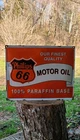 Phillips 66 motor oil vintage style gas pump porcelain sign