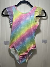 Gymnastics Leotards for Girls Sparkly Multi Color - Size 150 Or US 12