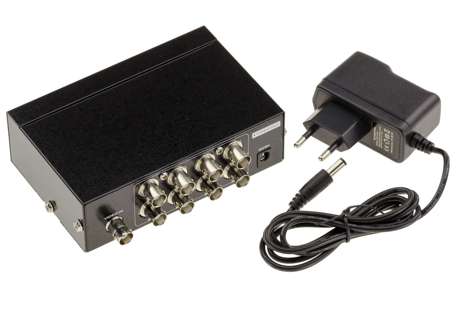 Répartiteur vidéo BNC splitter passif 1 entrée pour moniteur surveillance et écran coaxial