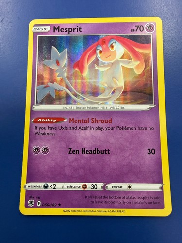 Mesprit Holo Rare SWSH10: Astral Radiance 066/189 NM