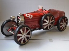 Blechauto Nostalgie Modellauto Oldtimer Automarke Bugatti 35C Rot XXL L 120 cm