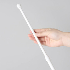 Telescopic Net Voile Tension Curtain Rail Pole Rod Rods Spring Loaded Extendable